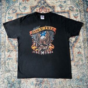 Vintage USA Eagle Biker T-shirt Large